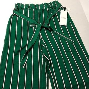 NWT Forever 21 High Waisted Striped Palazzo Pants